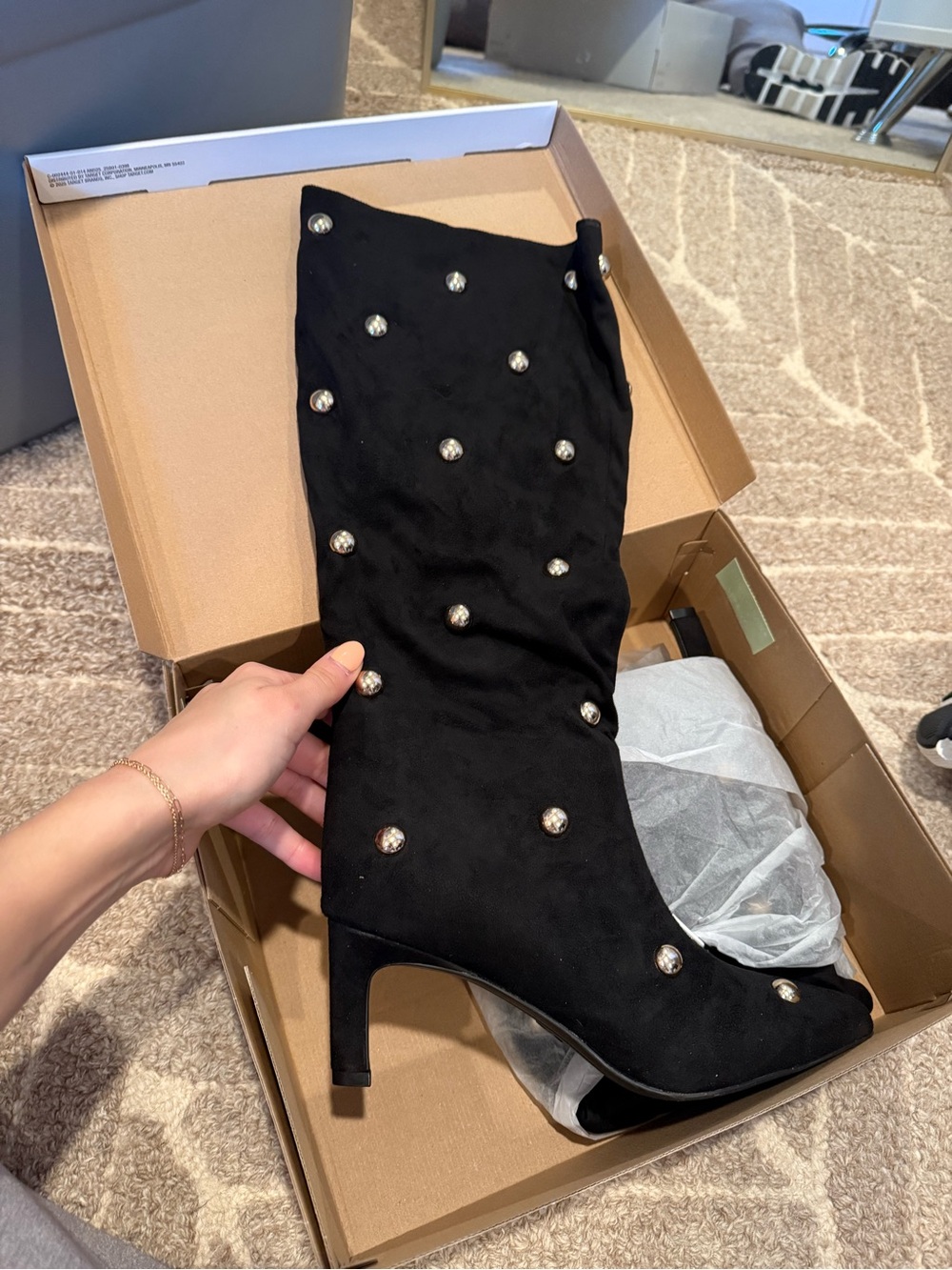 Studded boots
